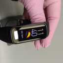 Fitness Tracker with 24/7Heart Rate, Blood Pressure, Sleep Tracking, Calorie, Activity Tracker with 1.1" AMOLED Color Screen, Waterproof Step Tracker for Android iPhones Women Men (Black)