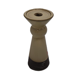 Ceramic BRN/BLK Pillar Holder SM