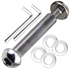 M8 8mm x 28mm-86mm 8.8 Grade Carbon Steel Axle Allen Screw Bolt Set for Front Rear 2 3 4 Wheel Stunt Scooter Dash Teen/Adult Kick Scooter-800+lb Capacity (44mm)