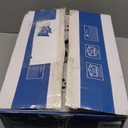 Mpayel Ceiling Fans with Lights, 46'' Indoor Low Profile Ceiling Fan with Light and Remote, Modern Flush Mount Ceiling Fan for Bedroom, LED Dimmable DC Reversible Motor, White