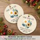 Soul Sister Christmas Ornament 2025, Love You Sister Gifts for Christmas, Birthday, Ceramic Ornaments for Family Reunion Decorations, Holiday Family Exchange Gifts for Sisters in Law