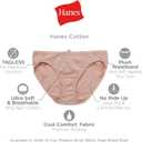 Hanes Women's Underwear Pack, 10-Pack, Full-Coverage Cotton Blend Panties, Moisture-Wicking Underwear for Women (Black, XXXL)