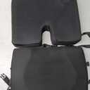 Wheelchair Cushion for Pressure Relief - (2-Piece Set) 18x16 Anti-Slip Wheelchair Seat Cushions for Adults, Seniors with Lumbar Pillow and Removable Strap, Gel Cushion for Wheelchair (Black)