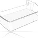 UPGRADED MAN63948504 Refrigerator Door Shelf Bin Compatible with Lg Fridge Door Shelf Replacement LFXC22526D LMXS28626S LFXS26973S Door Shelf Basket Bin Kenmore Lg Refrigerator Door Bin Replacement