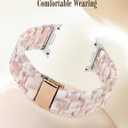 Wearlizer Resin Bands Compatible with Samsung Galaxy Watch 8 Band 40mm 44mm/Galaxy Watch 8 Classic 46mm, Dressy Lightweight Bracelet Strap Accessories for Galaxy Watch8 Women Men