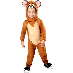 Rubies Toddler Tom & Jerry Toddler Mouse Costume Jumpsuit and Headpiece (4T, As Shown)