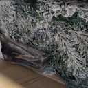 Incbruce 7ft Artificial Christmas Tree, Xmas Tree with 1,000 Branch Tips, Flocked Christmas Tree with Metal Stable Stand Base for Indoor and Outdoor Holiday Decoration(White)