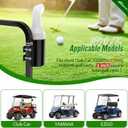 Golf Cart Sand Bottle with Holder No Drilling Required, Universal Golf Cart Sand Pots Fit Club Car, EZGO, Yamaha Models, Divot Filler Sand Bottle, Large Capacity and Easy to Install, 1PCS