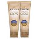 Jergens Natural Glow +Firming Self Tanner Body Lotion, Medium to Deep Skin Tone, Sunless Tanning Moisturizer with Collagen and Elastin, Helps to Visibly Reduce Cellulite, 7.5 Oz, Pack of 2