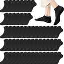 GEPAPE Mens Cushion Ankle Socks Men Low Cut Comfort Breathable Casual Socks Bulk (US, Numeric, 6, 12, Regular, 10Pairs Black)