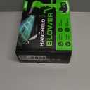 Leaf Blower Cordless, Handheld Leaf Blower with 2 X 4.0Ah Battery and Charger, 6 Speed Modes, Lightweight Blowers for Lawn Care, Patio, Yard, Dust,Blowing Leaves,Snow (Green)