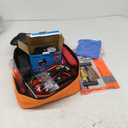 Car Emergency Safety Kit Bag with Portable Air Compressor, Jumper Cables,First Aid Kit, Tire Pressure Gauge, Auto Vehicle Safety Road Side Assistance Kits Essentials,for Women, Men, Teen