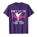 Funny Girl Karate Design Kids Women Kickboxing Black Belt T-Shirt (Small,Purple)