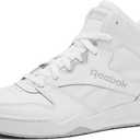 Reebok Royal BB4500 Hi2 High Top Sneakers for Men, Black or White Mens Basketball Shoes, Medium or Wide Width Size 7 to 14 Athletic Mens Shoes (9, White/Light Solid Grey)