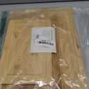 Hiware 3-piece Bamboo Cutting Boards for Kitchen, Heavy Duty Bamboo Cutting Board with Juice Groove, Wood Cutting Board Set for Meat, Vegetables