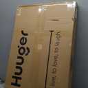 Huuger Folding Desk for Small Spaces, 31.5 Inch Foldable Computer Table, for Home Office, Study, Bedroom, Dorm, Space Saving, Small Writing Work Office Computer Desk, Easy to Fold, Rustic Brown