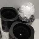 Toilet Brush, 3 Pack Toilet Brush and Holder Set Bathroom Accessories, Toilet Bowl Brush and Holder with 3 Crevice Brush for Bathroom, Toilet Scrubber Brush (Black)