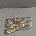 500g/1.1lb Willow Leaf Petal Shape Ceramic Mosaic,Irregular Mosaic Pieces for Home Decoration or DIY Crafts,Mosaic Making Supplies. (Gold)