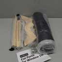 Zakkart Cat Perch for Window Sill with Bolster - Orthopedic Hammock Design with Premium Hardwood & Robust Metal Frame - Cat Window Seat for Large Cats - Natural Color Wood Gray Bed, XLarge 26.4''W