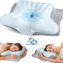 Cervical Neck Pillow for Pain Relief  Ergonomic Memory Foam Pillows for Sleeping, Cooling Side Sleeper Pillow for Neck Support, Contour Orthopedic Bed Pillow for Sleepers