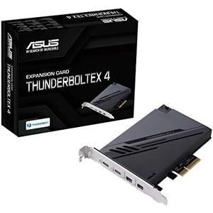 ASUS ThunderboltEX 4 with Intel® Thunderbolt™ 4 JHL 8540 Controller, 2 USB Type-C Ports, up to 40Gb/s bi-Directional Bandwidth, DisplayPort 1.4 Support, up to 100W Quick Charge, Black