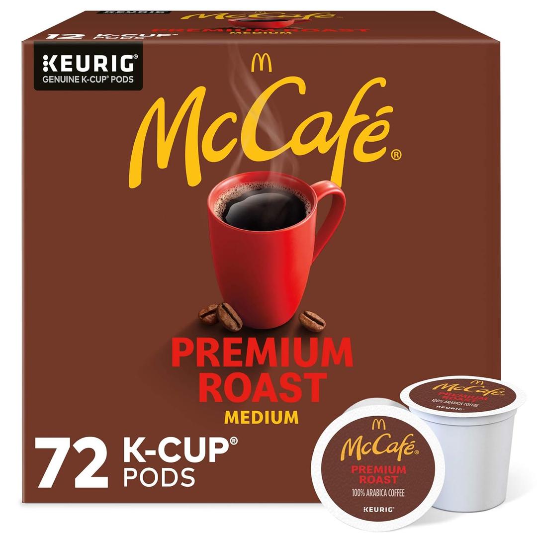 McCafe Premium Roast Coffee, Keurig Single-Serve K-Cup Pods, Medium Roast, 72 Count