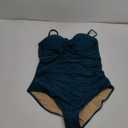 Eomenie Women's Push Up Wrap Front Swimsuit One Piece Tummy Control Bathing Suits Bandeau Support Slimming Swimwear, Size 2XL