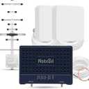 NSTCELL Cell Phone Booster for Home & Muti-Room, Up to 7000Sq. Ft,Cell Phone Signal Booster for Rural Area with 2 Indoor Panel Antennas, Boosts 5G 4G LTE for All U.S. Carriers, FCC Approved