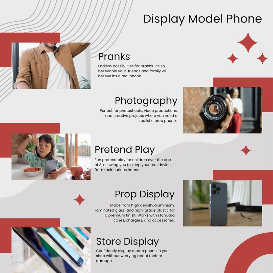 Dummy Premium Display Model Phone for Apple's iPhone Max Pro 14, Gold Replica Device for Display and Prank | Compatible with iPhone Cases - Max Pro 14, Blue