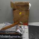 Furnulem Nightstand with 3 Drawers and 2-Tier Shelf, Fabric Small Dresser Organizer Vertical Storage Tower for Bedroom, Closet, Hallway, Nursery, End Table Side Furniture, Sturdy Steel Frame, Wood Top (Rustic Brown)