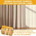 YoleShy Double Sided Fabric Tape Heavy Duty 3 Rolls Strong Adhesive Hem Tape No Sewing No Ironing Fabric and Carpet Tape for Clothes Curtains Rugs Removable No Residue