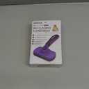 Swihauk Self Cleaning Slicker Brush for Dogs & Cats, Skin Friendly Pet Grooming for Shedding, Deshedding, and Hair Removal - Puppy Brush for Long Haired Pets, Pet Supplies, Purple