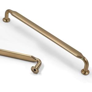 Asidrama 10 Pack 10 Inch(254mm) Champagne Bronze Kitchen Cabinet Handles, Cabinet Pulls Kitchen Cabinet Hardware for Cupboard Drawer Pulls (10" Hole Center)