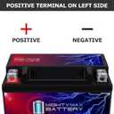 Mighty Max Battery YTX14-BS - 12 Volt 12 AH, 200 CCA, Rechargeable Maintenance Free SLA AGM Motorcycle Battery