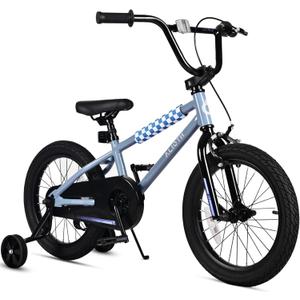 BMX Style 12 14 16 Inch Kids Bike Training Wheels 20'' Bicycle with Kickstand for 2-14 Years Old Toddlers Boys Girls Coaster Brake Multiple Colors (Slate Grey)
