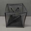 uxcell Foldable Mesh Laundry Hamper - Space-Saving Collapsible Laundry Basket with Breathable Mesh, Durable Design for Dirty Clothes, Home, and Travel Storage(Grey)