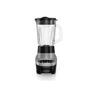 BLACK+DECKER PowerCrush Multi-Function Blender with 6-Cup Glass Jar, 4 Speed Settings, Silver