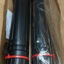 CALPALMY 2-Pack XX-Large Extendable Poster Tubes Expand from 30.5 to 50 with Shoulder Strap | Carry Documents, Blueprints, Drawings and Art | Black Portable Durable Round Storage Cases