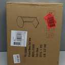 Hosfais Small Side Table End Table, C-Shaped Wood Coffee Table TV Tray for Eating Couch Tables for Small Space, Living Room, (Black) (Oval)