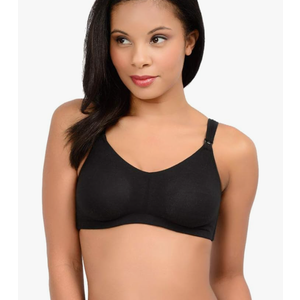 Women's Cotton Blend Wireless Nursing Bra Soft Wire Free Bra with Easy Drop Cups L