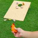8PCS Chicken Bean Bags Toss for Kids, Nylon Cornhole Bean Bags for Tossing with 1 Carry Bag, Hen Bean Bags for Cornhole Toss Game Set, Party Favor, Carnival Game, Outdoor Toys Supplies