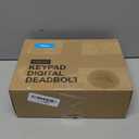 Veise Keyless Entry Door Lock with 2 Knobs, Electronic Backlit Keypad Deadbolt with Handle Set, Auto Lock, One-time Codes, Smart Deadbolt for Front Door, Easy Installation, Matte Black