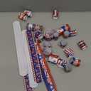 Kolewo4ever 144 Pieces 4th of July Slap Bracelet Independence Day Wristbands American Flag Slap Bracelets Stars Stripes Flag Wristbands for Fourth of July Decorations