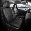 FREESOO for Toyota Corolla Cross Seat Covers L LE XLE 2021 2022 2023 2024 2025 2026, Custom Car Seat Covers Full Set, Leather Seat Covers for SUV, Waterproof Car Seat Cover, Black Not for Hybrid