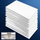 12 Pack 23.8" x 47.8" x 0.2" Fluorescent Light Covers Cuttable for Classroom Office Diffuser Panels for 2x4ft Drop Ceiling Light Durable Material Ceiling Light Cover Panels for Hospitals Home, 23.8x47.8in