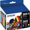 EPSON 202 Claria Ink High Capacity Black & Standard Color Cartridge Combo Pack (T202XL-BCS) Works with Workforce WF-2860, Expression XP-5100