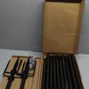 2 Pack String Light Poles,10 Ft Light Poles for Outside String Lights,Outdoor Lights Pole with Fork,Metal Poles Stand for Patio Deck Backyard