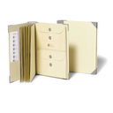 Savor | 2025 Edition The Folio™ Document Organizer | Custom Dyed Cloth-Bound Expanding File for Important Papers, Passports, Birth Certificates & More | Ideal for Home Organization & Graduation Gift
