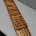 VaeFae Teak Bathtub Tray, Wooden Bath Caddy for Bathtub, Bath Tub Wood Table for Tub