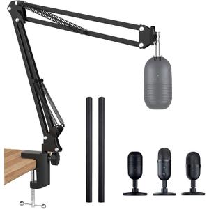 Seiren V3 Mini Boom Arm - Mic Arm for Razer Mini, Seiren V2, Seiren X and Most Microphone, Adjustable Boom Scissor Arm Stand with 3/8" to 5/8" Adapter by SUNMON